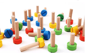 Multifunctional Nut Assembly Game - Wooden