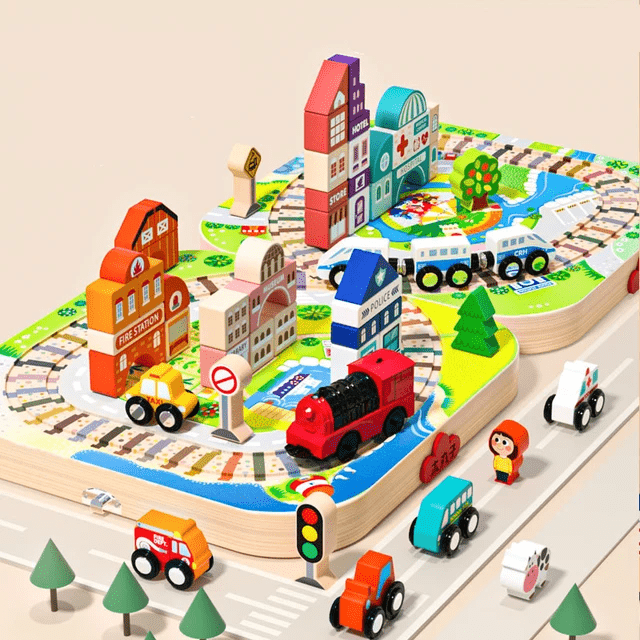 Boxed City Blocks - Wooden Building Blocks