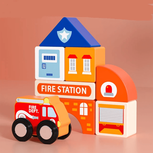 Boxed City Blocks - Wooden Building Blocks