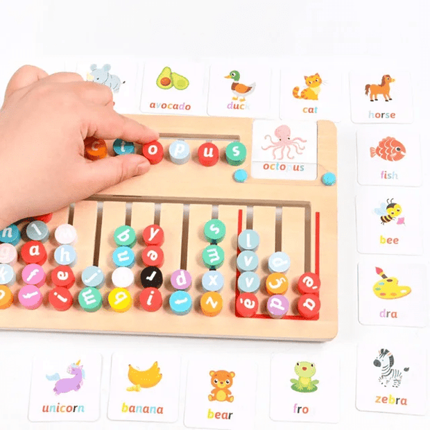 Wooden Montessori Spelling Board