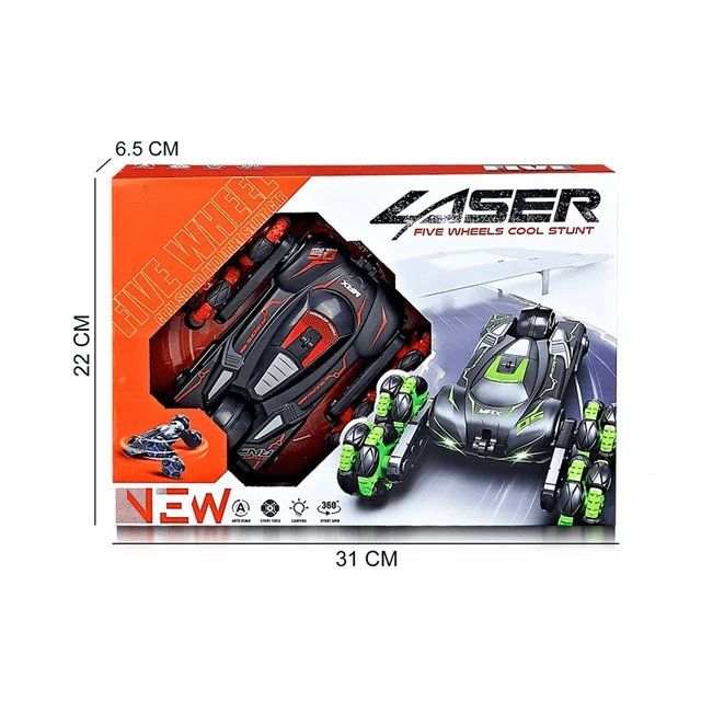 Laser 5 Wheel Cool Stunt Car - Battery Remote