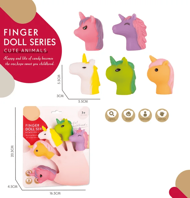 Unicorn Theme Finger Doll Series