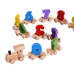 Hooked Wooden Train With Numbers - Small