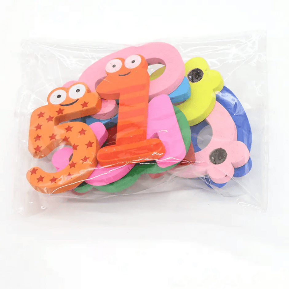 Wooden Magnetic Numbers 1-10