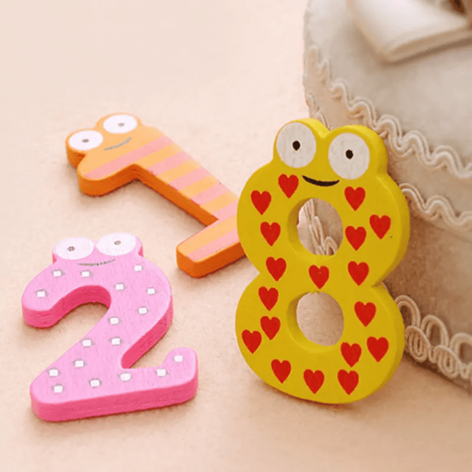 Wooden Magnetic Numbers 1-10