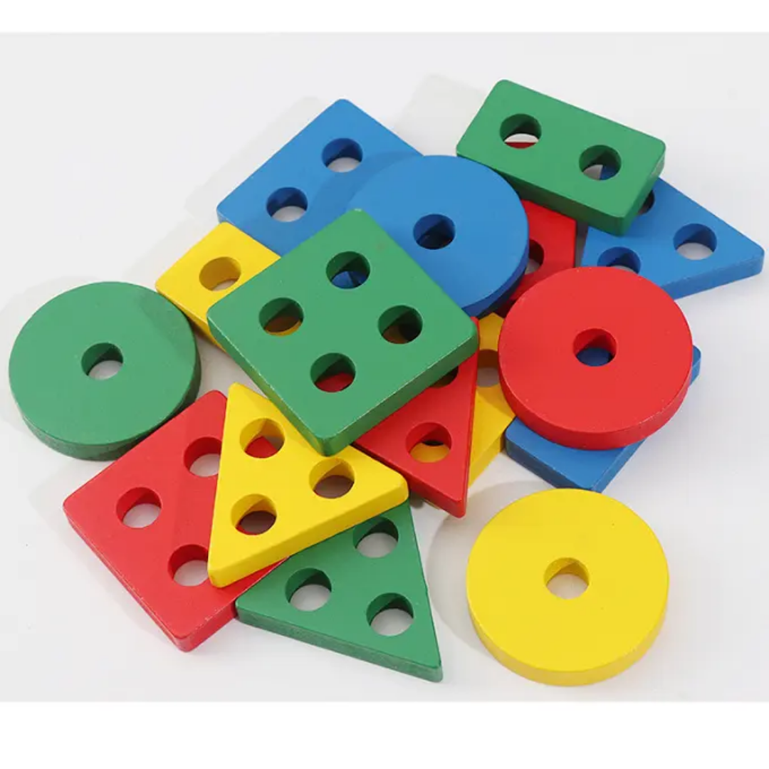 Wooden 4 Column Shape Sorter