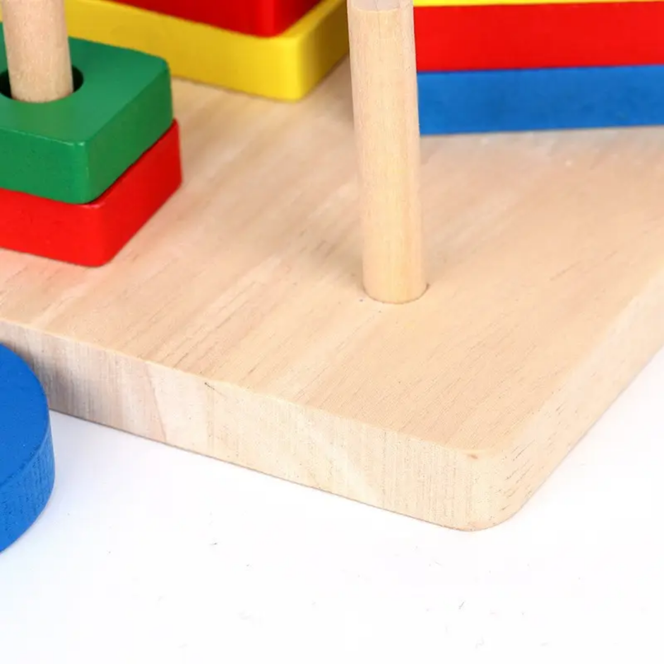 Wooden 4 Column Shape Sorter