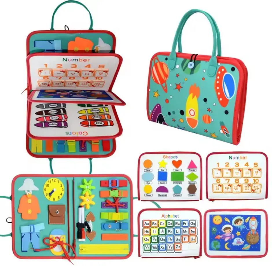 Early Education Sensory 8 in 1 Busy Book