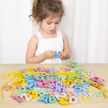 Beaded Toy - Tin Box Alphabets / Numbers