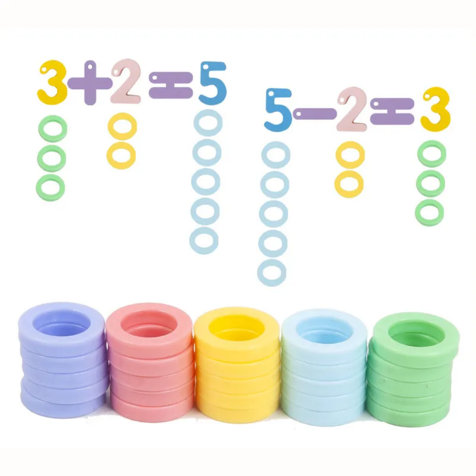 Beaded Toy - Tin Box Alphabets / Numbers