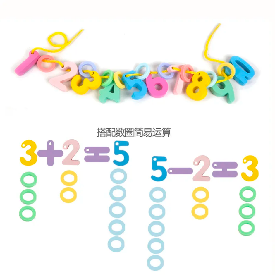Beaded Toy - Tin Box Alphabets / Numbers