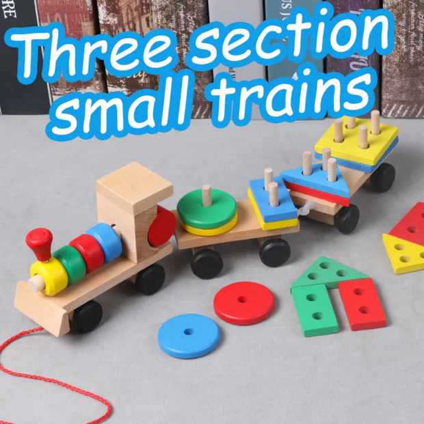 Wooden Shape Sorter Train