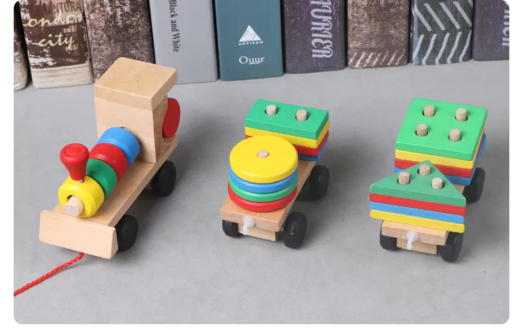 Wooden Shape Sorter Train