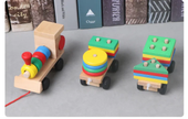 Wooden Shape Sorter Train