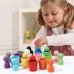 Wooden Colour Sorting Cup