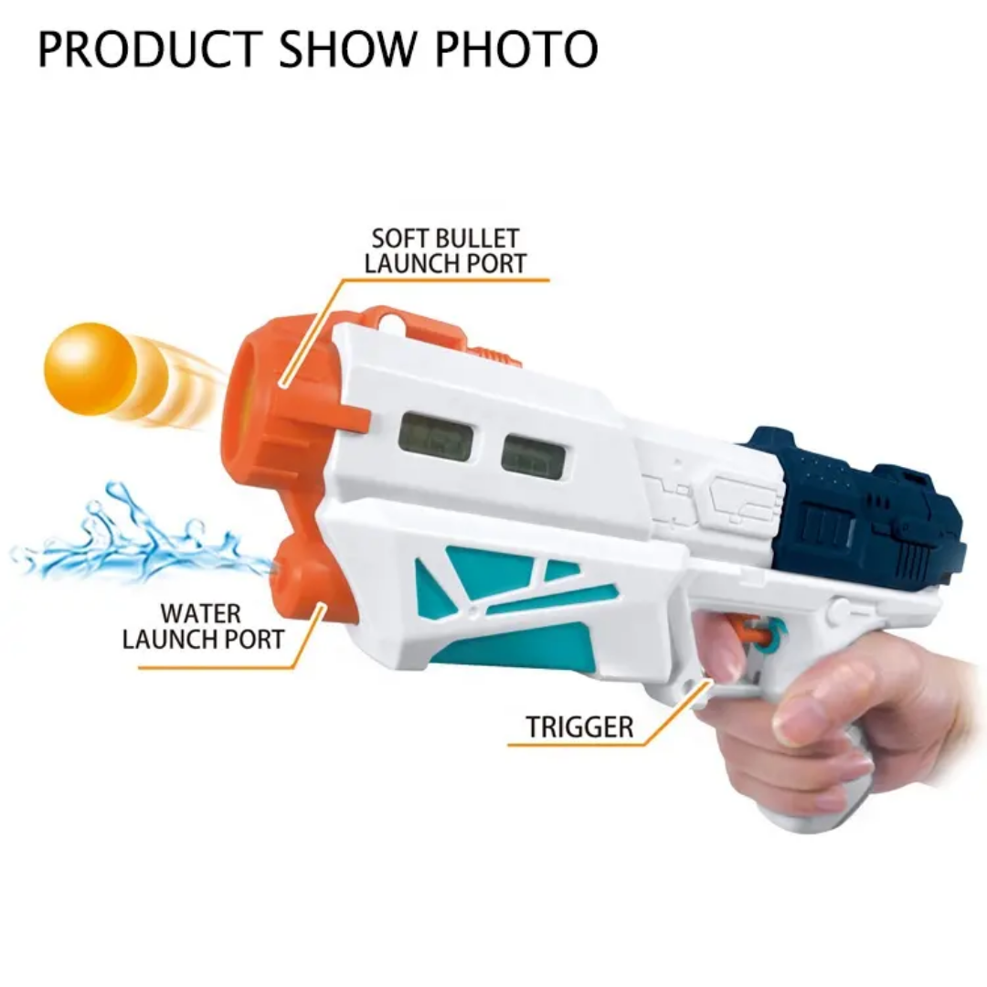 2 in 1 Magic Gun - Softball and Water Shoot