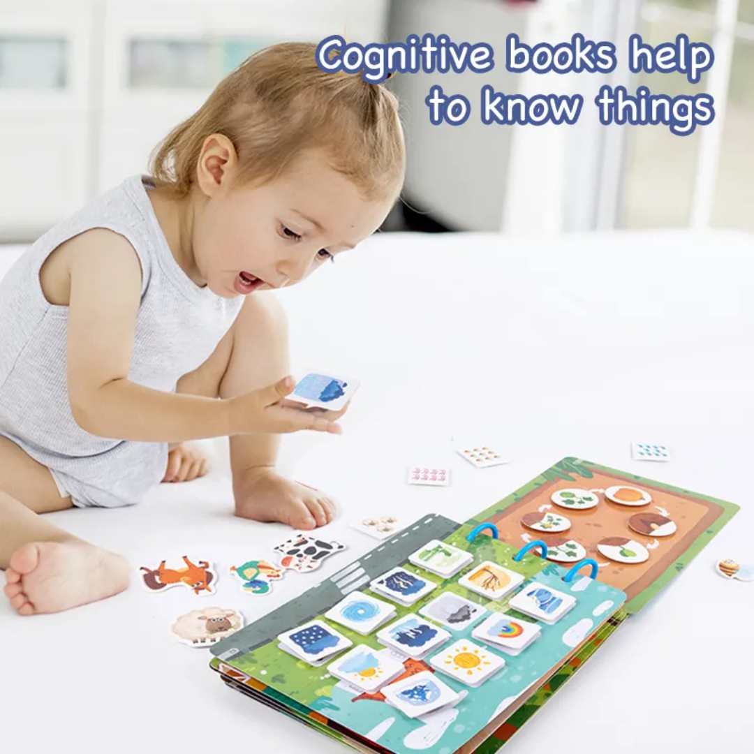 Early Education Busy Book - Velcro Activity