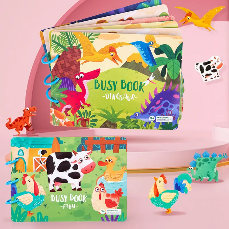 Early Education Busy Book - Velcro Activity