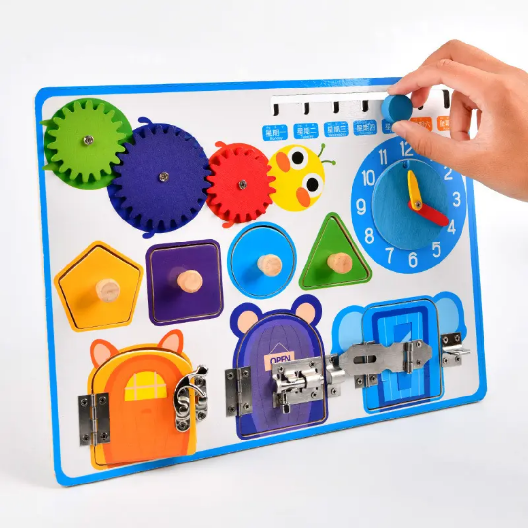 Wooden Open Sesame Busy Board