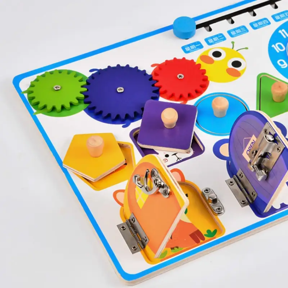 Wooden Open Sesame Busy Board