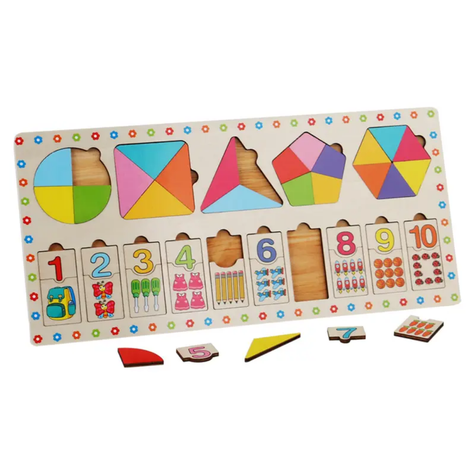 Wooden Hook Variant Shape and Counting Board