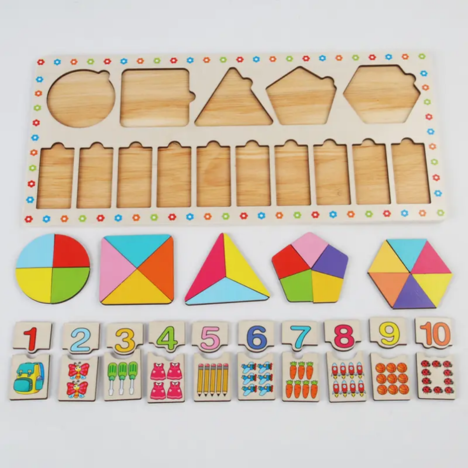 Wooden Hook Variant Shape and Counting Board