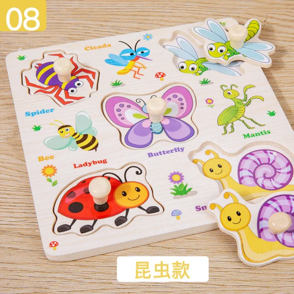 Wooden Mini Peg Board - Multiple Theme