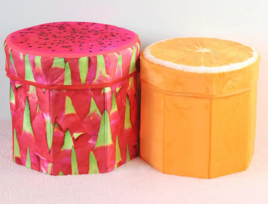 Fruit Theme Multi purpose Storage Stool
