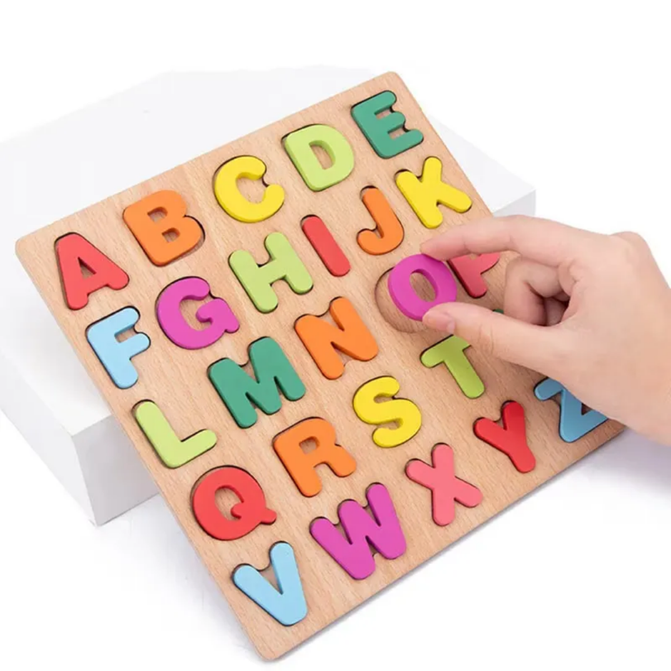 Wooden Alphabet board Mini - Capital Letters