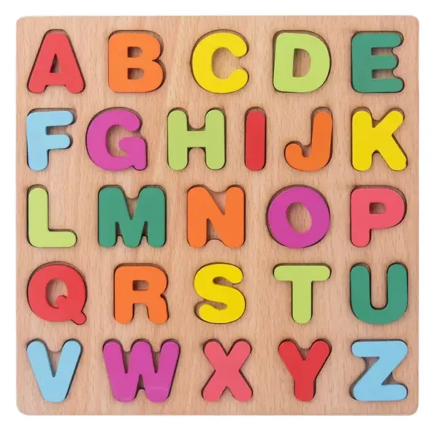 Wooden Alphabet board Mini - Capital Letters