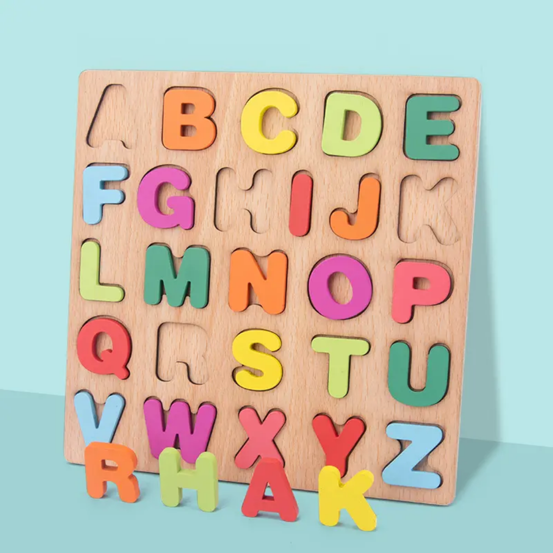 Wooden Alphabet board Mini - Capital Letters