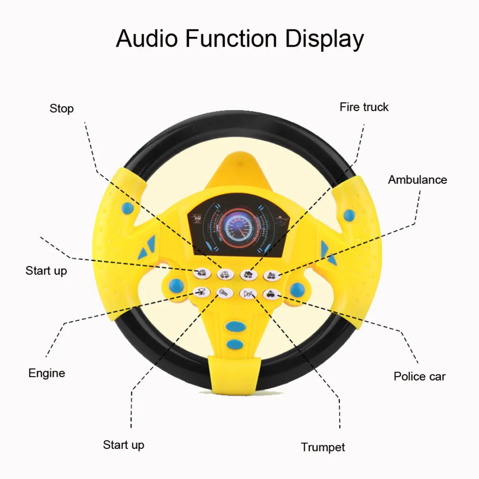 360 degree Rotation Steering Wheel for Kids