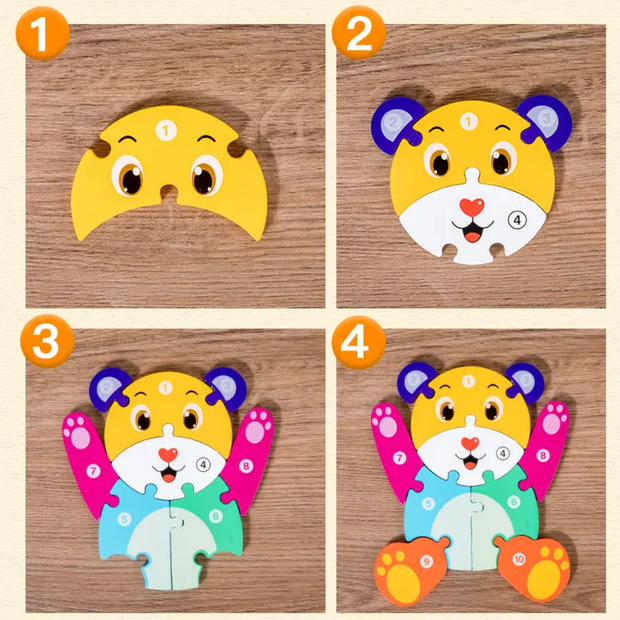 Counting Jigsaw Puzzle Jumbo - Wooden
