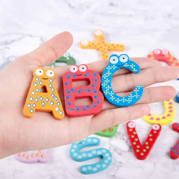 Wooden Magnetic Alphabets