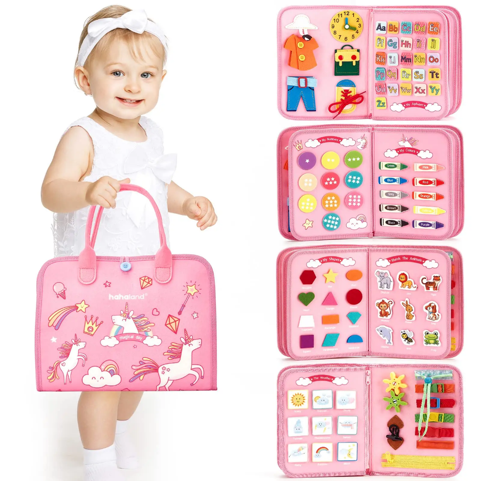 Early Education Sensory 8 in 1 Busy Book