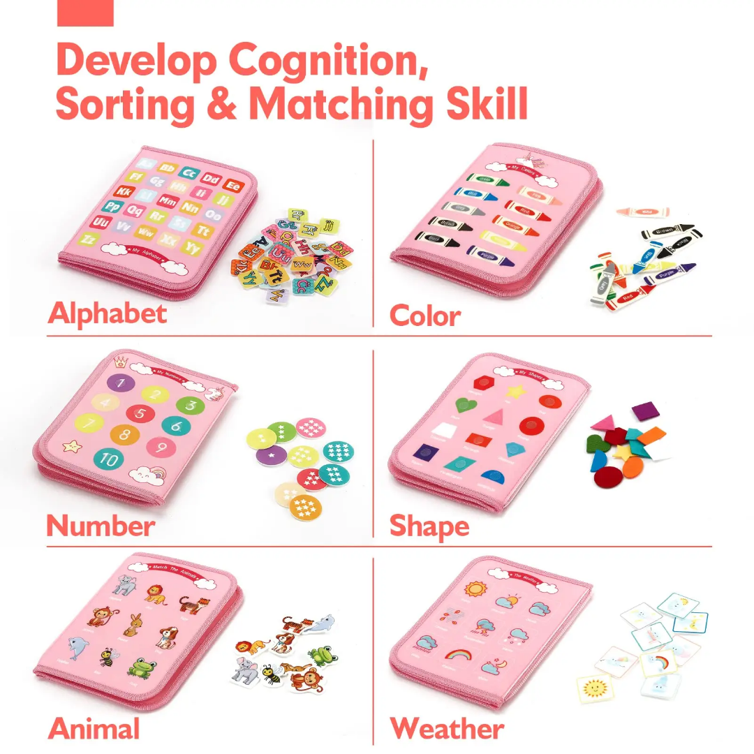 Early Education Sensory 8 in 1 Busy Book
