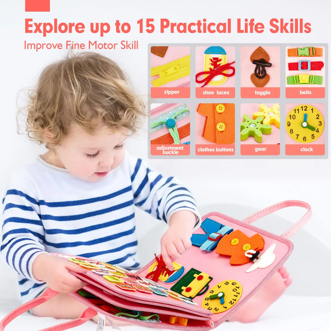 Early Education Sensory 8 in 1 Busy Book