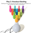 2 in 1 Bowling cum Right Right Touch Match Making - Wooden