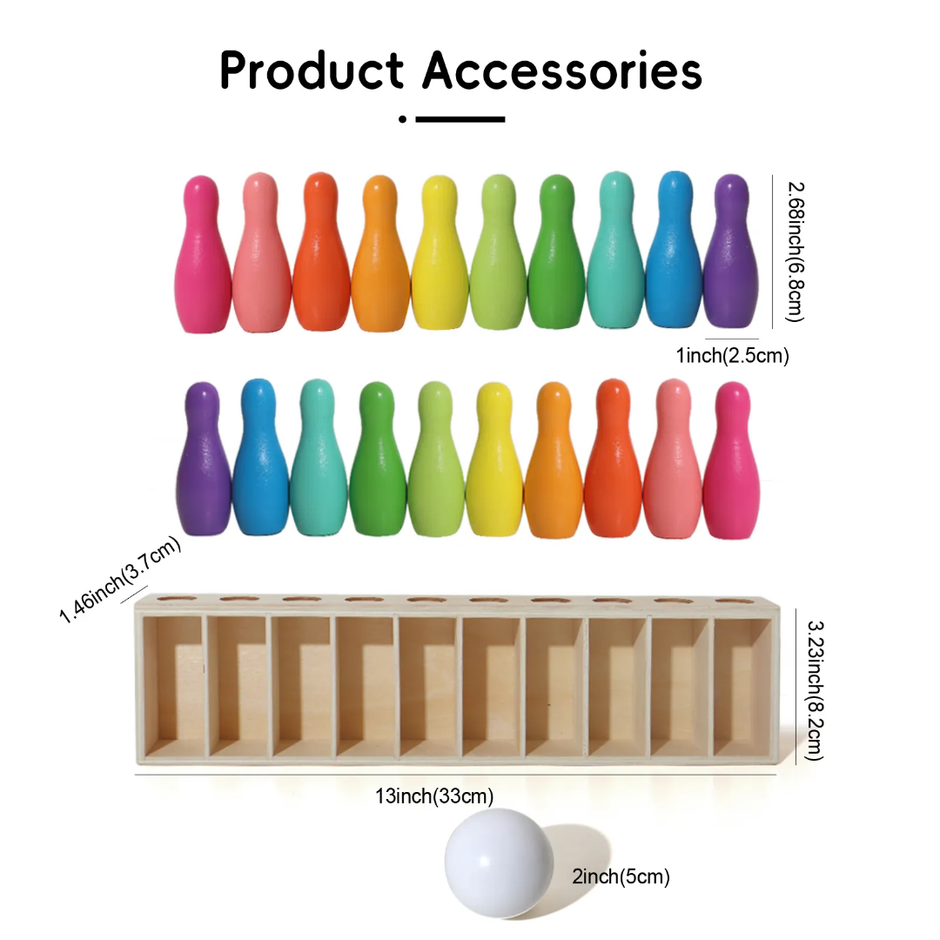 2 in 1 Bowling cum Right Right Touch Match Making - Wooden