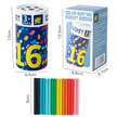 Colour Sorting Single Shape Variant Bucket - Wooden Toy