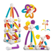 36-piece flexible magnetic tube building blocks STEM construction toy set for kids aged 3 and above in multiple colours