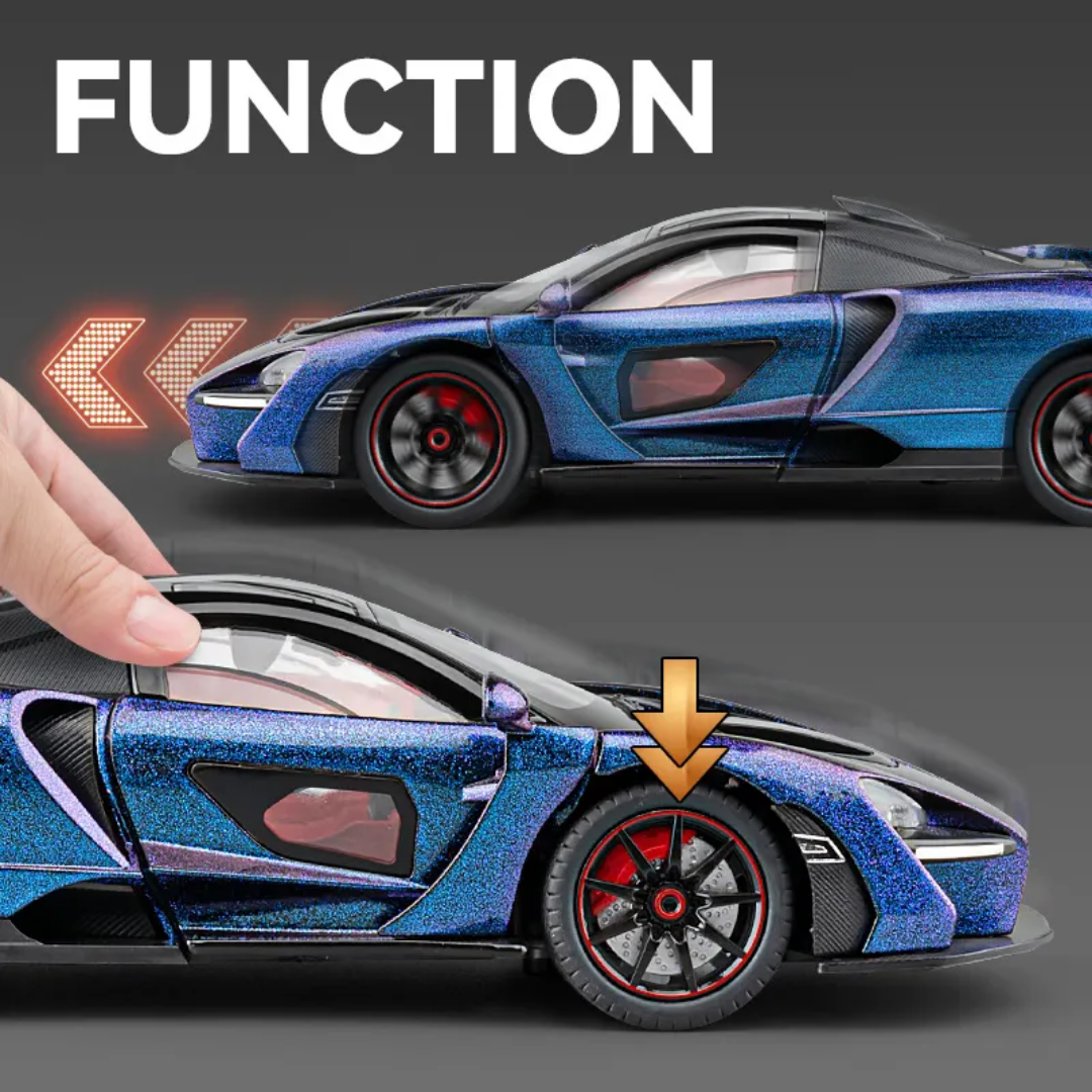 Pullback Power Die-cast Car with Doors Openable -Sound and Lights CZ181