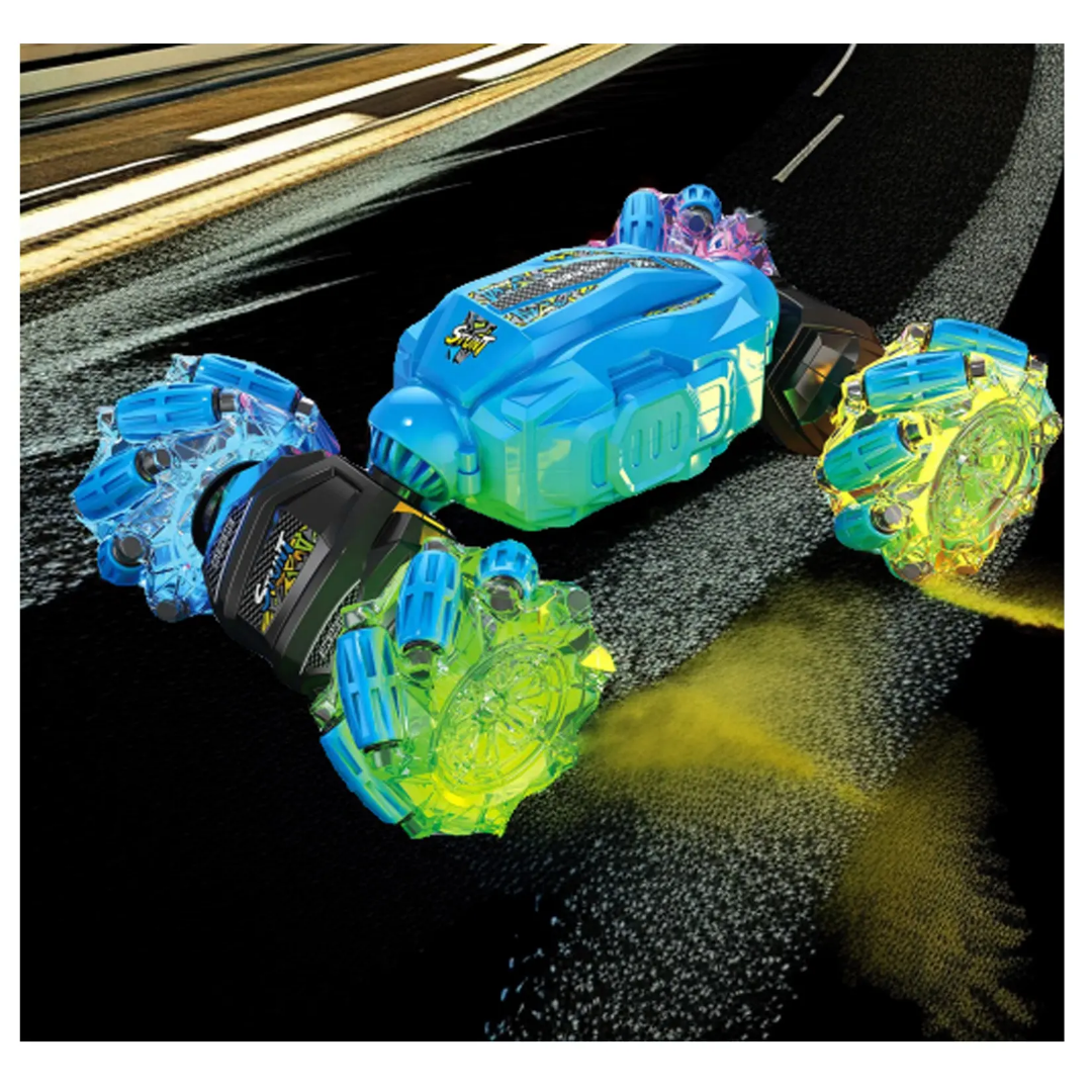 Twisting Stunt Car with Lights - Remote and Hand Sensor operated
