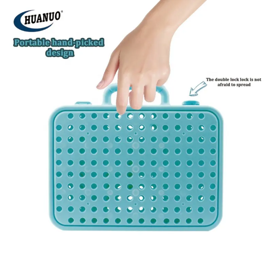 DIY Creative Puzzle Box - Building Blocks Assembled - Dino Theme with Battery Operated Screw Driver Pretend Play