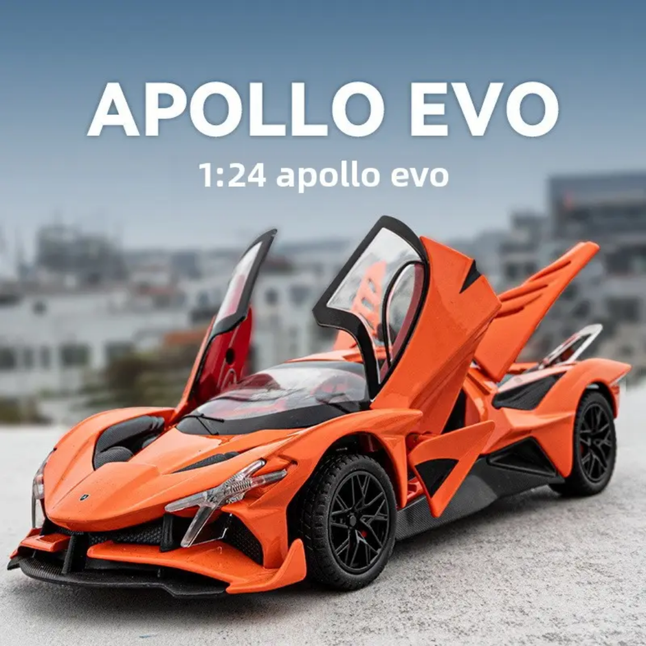 Scale 1:24 Asten Martin Pullback Power Die-cast Car with Doors Openable - Horn, Sound and Lights CZ160
