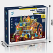 Light Magnetic Tile Building Blocks Dinosaur Paradise - 98 pcs