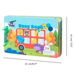Animal Theme Handy Busy Book - Velcro Activity