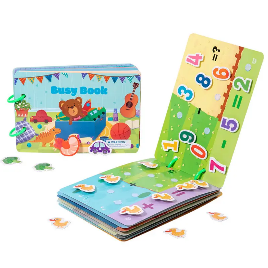 Animal Theme Handy Busy Book - Velcro Activity