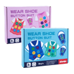 Early Education Clothes Lacing Button - Wear Shoe Button Suit Wooden (Single piece)
