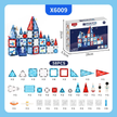 Art Magnetic Tile Building Blocks - 58 pcs Construction Game (Astronaut Theme)
